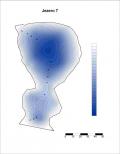 Bathymetric scheme<br>of thermokarst lake 